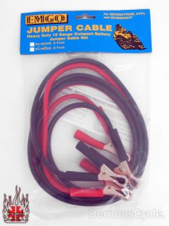 Heavy Duty Jumper Cables for Motorcycles ATV Watercraft