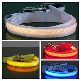 Reflective Nylon Night Safety LED Dog Leash (120cm, Assorted Colors