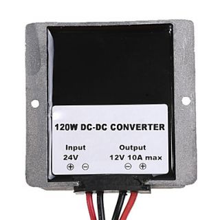 USD $ 29.99   DC Converter 24V Step Down to 12V 10A Voltage Regulator