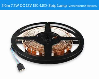 Review van 5m 7.2W DC 12V 150 LED Strip Lamp (Verschillende Kleuren
