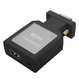 USD $ 49.99   MINI VGA to HDMI Adapter (Black),