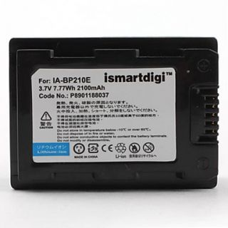 batterie de remplacement ismartdigi ia bp210e pour Samsung HMX H200