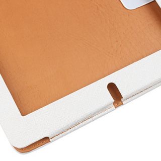 USD $ 11.69   High quality Cross grain PU Leather Case for ipad2(White