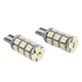 T15 11W 5050 SMD 22 LED vitt ljus glödlampa för bil backning