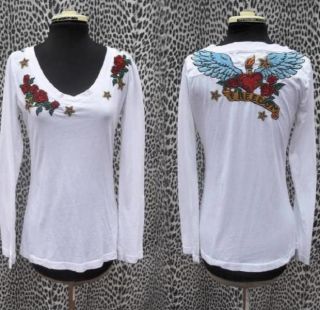 JWLA Johnny Was Embroidered Top Shirt Freedom M s 