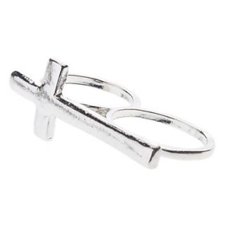 EUR € 1.09   Individualiteit Vintage Style Cross Dubbele Ring