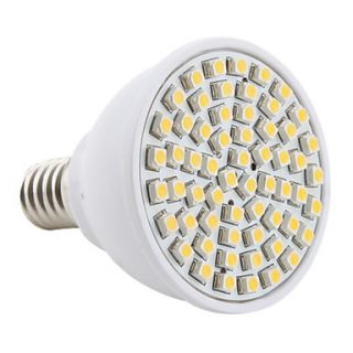 e14 3528 SMD 60 led 2800 3200k 200lm warmweiß Glühbirne 230v