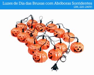 Opiniães em oferta Luzes Sorridentes do Dia das Bruxas Amarelas (2M