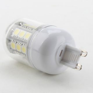 G9 27x5050 SMD 3.5W 300LM 5500 6500K naturlig Hvid lys LED majs pære