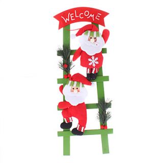 WELCOME Climbing Ladder Knitted Santa Claus Christmas Ornaments Door
