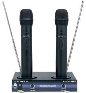 VocoPro VHF 3300 Wireless Rechargeable Microphone Mic
