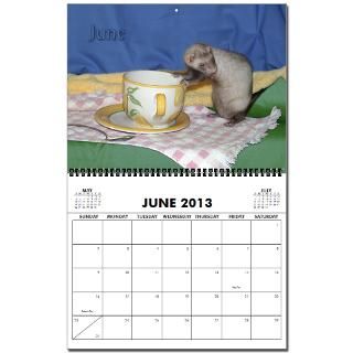 Ferret 2013 Wall Calendar by grinningbaer