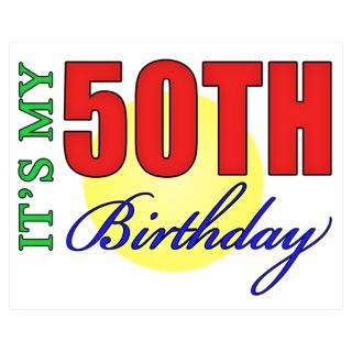 Wall Art  Posters  50th Birthday Party Wall Art