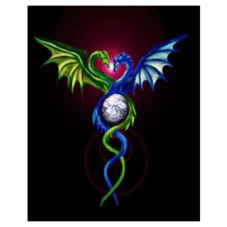 Wall Art  Posters  Dragon Caduceus Poster