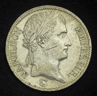 1811 w France Empire Napoleon I Large Silver 5 Francs Crown