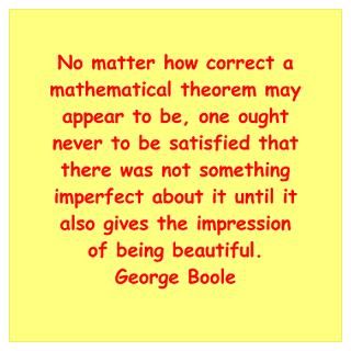 Wall Art  Posters  George Boole quote Wall Art