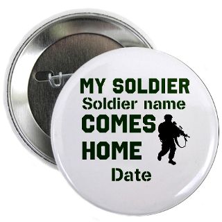 Gifts  Army Buttons  Customizable Soldier Homecoming 2.25 Button