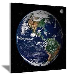 Wall Art  Canvas Art  23x23 Earth From Space Real