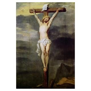 Christ on the Cross, 1627 (oil on panel) Poster