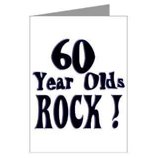 60 Year Olds Rock  Greeting Card