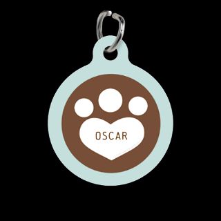 Cat Lover Gifts  Cat Lover Pet Tags  Dog Cat Paw Print Chocolate