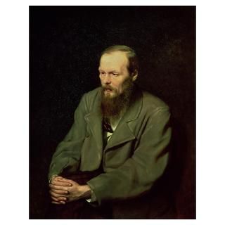 Portrait of Fyodor Dostoyevsky (1821 81) 1872 (oil Poster
