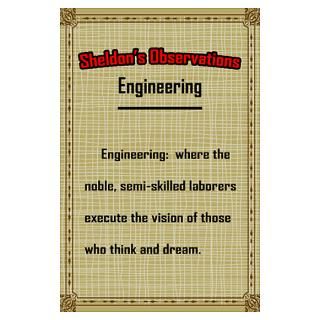 Wall Art  Posters  Sheldons Engineering Quote