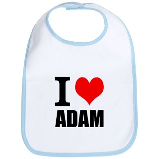 Adam Gifts  Adam Baby Bibs  I Heart Adam Bib