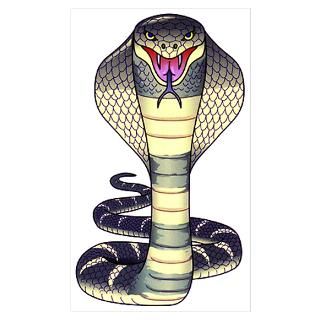 Wall Art  Posters  Cobra Snake Serpent Tattoo