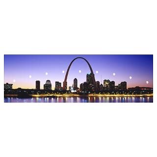 Wall Art  Posters  Skyline St Louis MO Poster
