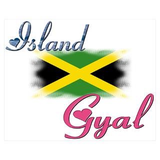 Wall Art  Posters  Island Gyal   Jamaica Poster
