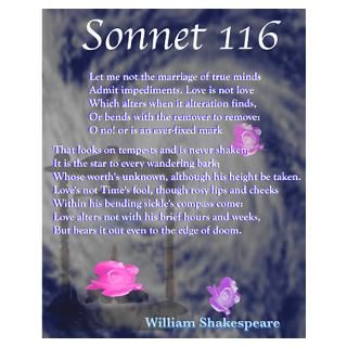 Shakespeare Sonnet 116 Poster