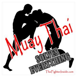 Wall Art  Posters  Muay Thai Solves Everything