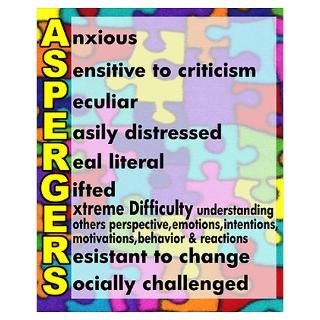 Wall Art  Posters  autism aspergers Poster