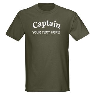 Boat Gifts  Boat T shirts  CUSTOMIZABLE CAPTAIN T Shirt