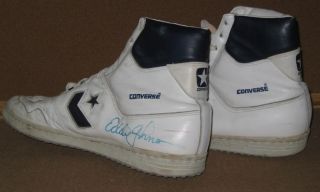 Used Worn Basketball Shoes Both Signed Converse Kings Pacers