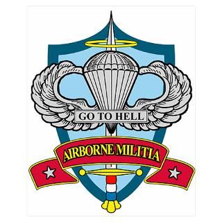 Combat Parachutist 1st    B W Wall Art Poster