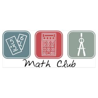Wall Art  Posters  Math Club (Squares) Poster