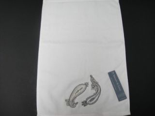 Embroidered Maison de Luxe Cotton Paisley Pattern Soft Towels