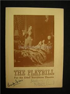 1945 Katharine Cornell The Barretts of Wimpole Street Signed Playbill