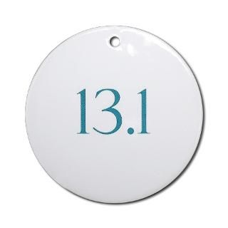 Gifts  Seasonal  13.1 Half Marathon Blue Ornament (Round)