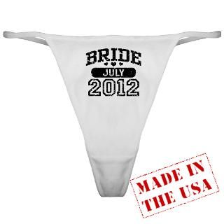 12 Gifts  12 Underwear & Panties  Bride July 2012 Classic Thong