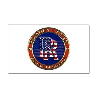 Romney Ryan 2012 Round flag Sticker by VeteransTShirts2