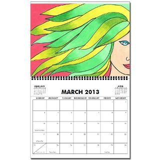Girls with Beachy Hair 2010 2013 Wall Calendar by BeachyGirls