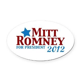Mitt Romney 2012 Oval Car Magnet  For Product Type 628  Admin