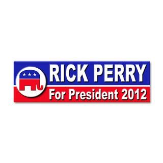  12 Wall Decals  Rick Perry for President 2012 20x6 Wall Peel