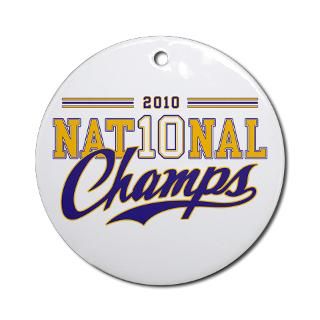 2010 National Champs Ornament (Round) for $12.50