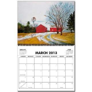 2010 Red Barn Calendar  12 pages of Red Barns by GKstudio