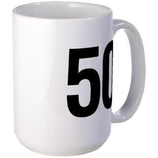 Number 50 Helvetica Mug for $18.50