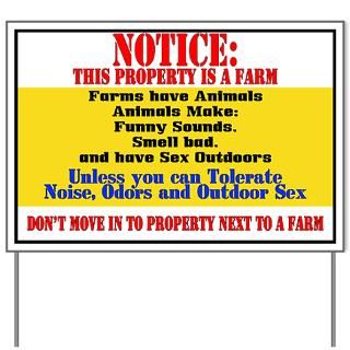 Farm Notice 2 Yard Sign